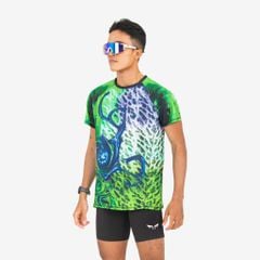 Áo Thun Chạy Bộ Nam Wolf Active Fern Cell 265, Chất Vải Wolf Active Siêu Nhẹ, Thoáng Khí, Đẹp Mắt