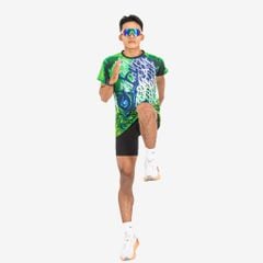 Áo Thun Chạy Bộ Nam Wolf Active Fern Cell 265, Chất Vải Wolf Active Siêu Nhẹ, Thoáng Khí, Đẹp Mắt