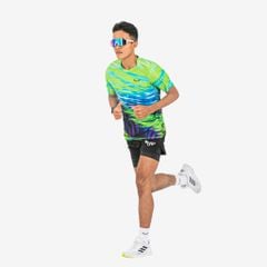 Áo Thun Chạy Bộ Nam Wolf Active The Leaf 260, Thiết Kế Đẳng Cấp, Vải Siêu Nhẹ, Thoáng Khí, Mát Mẻ
