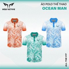 Áo Polo Thể Thao Nam Wolf Active Ocean Man 156 Phong Cách Nam Tính, Hiệu Suất Đỉnh Cao