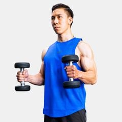 Áo Tanktop Tập Gym Wolf Active Powerflex 186, Chất Vải Cotton mềm mịn, Thấm Hút Mồ Hôi Tốt