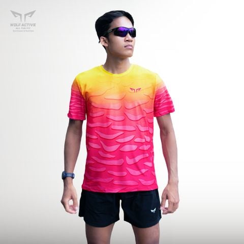 Áo Chạy Bộ Nam Wolf Active Hồn Đá 92, Áo Chạy Bộ Chất Vải Wolf light Cao Cấp Siêu Nhẹ, Thoáng Khí