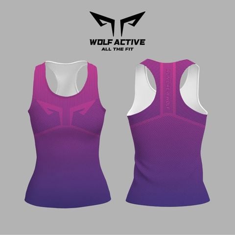 Áo Singlet Chạy Bộ Nữ Wolf Active Run Original 106 Thoáng Khí, Năng Động, Tỏa Sáng Mọi Cung Đường