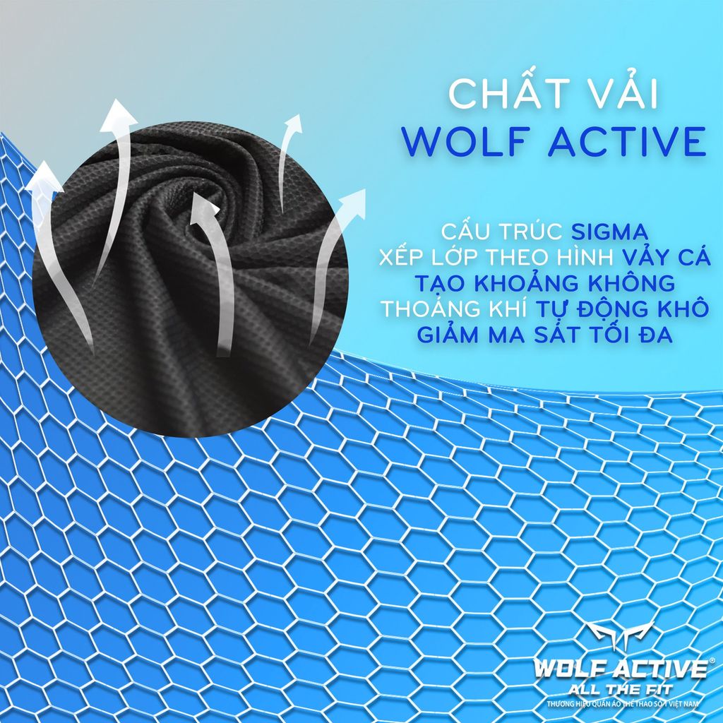 Áo Chạy Bộ Wolf Active Until We Heal Chất Vải Wolf Active Cao Cấp, Nhẹ, Nhanh Khô, Co Giãn 4 Chiều, Thoáng Mát