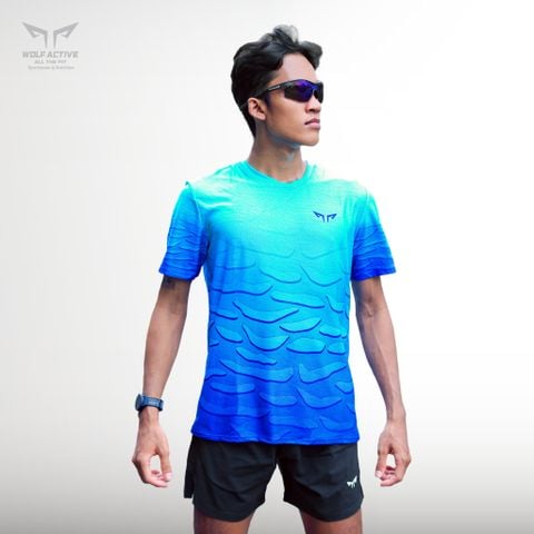 Áo Chạy Bộ Nam Wolf Active Hồn Đá 92, Áo Chạy Bộ Chất Vải Wolf light Cao Cấp Siêu Nhẹ, Thoáng Khí