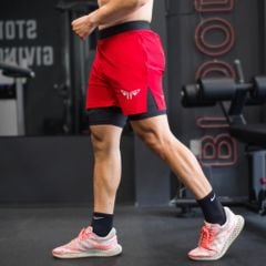 Quần 2 Lớp Chạy Bộ, Tập Gym Wolf Active Essential V1 110, Quần 2 Lớp Chạy Bộ, Tập Gym, Chất Vải Cao Cấp