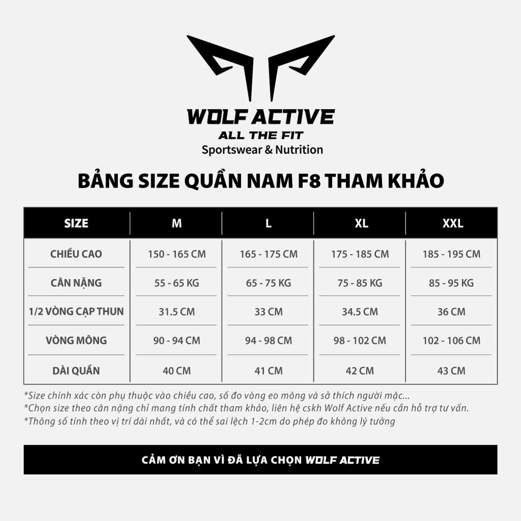 Quần Chạy Bộ Nam Wolf Active Essential Run 82, Chất Vải Cao Cấp, Nhẹ, Thoáng Khí, Nhanh Khô