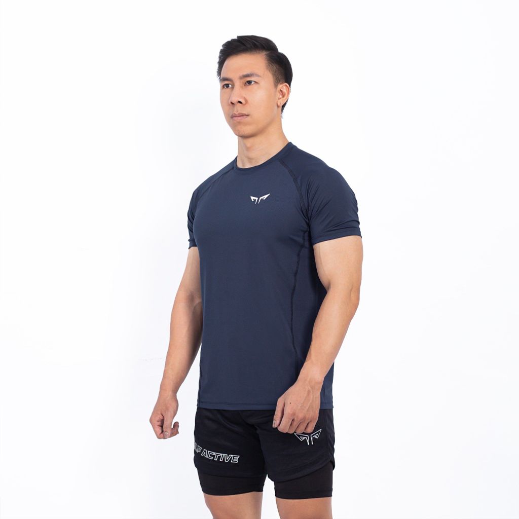 Áo Thể Thao Nam Wolf Active Gym Essential II 201, Chất Vải Maxcool Mềm Mịn, Mát Mẻ