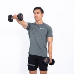 Áo Thể Thao Nam Wolf Active Gym Essential II 201, Chất Vải Maxcool Mềm Mịn, Mát Mẻ
