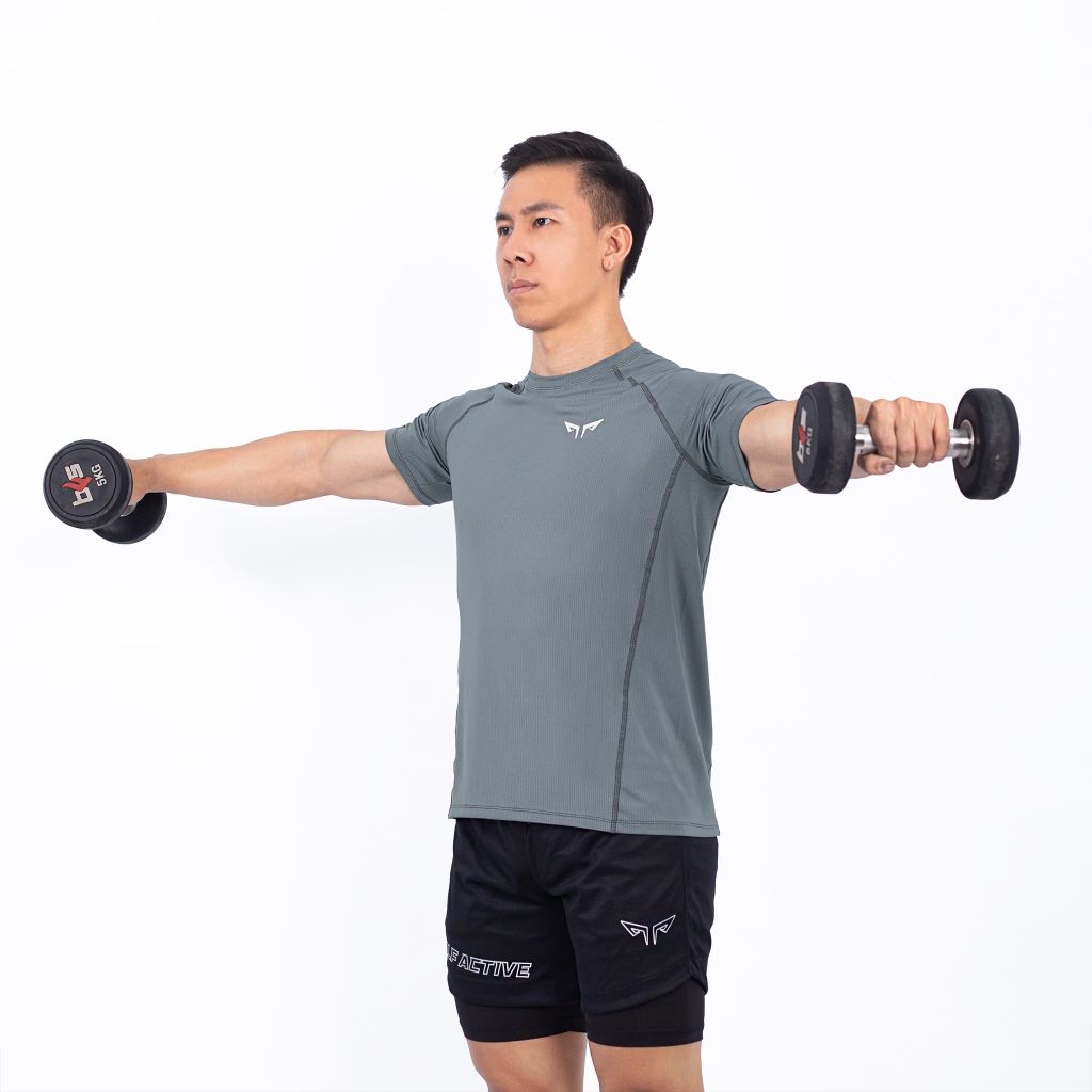 Áo Thể Thao Nam Wolf Active Gym Essential II 201, Chất Vải Maxcool Mềm Mịn, Mát Mẻ