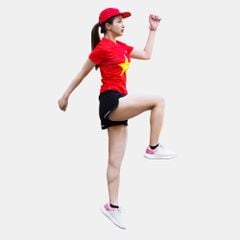 Áo Chạy Bộ Nữ Wolf Active Cờ Đỏ Sao Vàng, Chất Vải Active Max Cao Cấp, Mềm Mịn, Co Giãn 4 Chiều