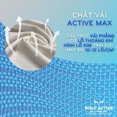 Áo Chạy Bộ Nam Wolf Active Cờ Đỏ Sao Vàng, Chất Vải Active Max Mềm Mịn, Thoáng Khí, Co Giãn 4 Chiều