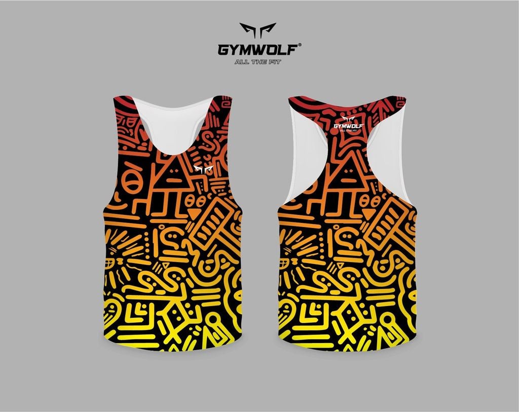 Áo Singlet Chạy Bộ Wolf Active Vui Vẻ 1, Áo Chạy Bộ Cao Cấp, Quick Dry, Nhanh Khô, Co Giãn 4 Chiều