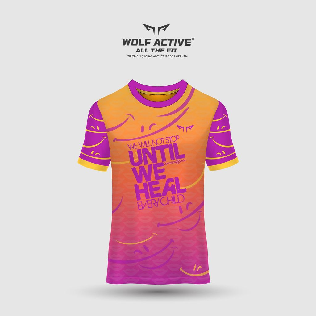 Áo Chạy Bộ Wolf Active Until We Heal 07, Chất Vải Wolf Active Cao Cấp, Nhẹ, Nhanh Khô, Co Giãn 4 Chiều, Thoáng Mát