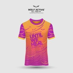 Áo Chạy Bộ Wolf Active Until We Heal 07, Chất Vải Wolf Active Cao Cấp, Nhẹ, Nhanh Khô, Co Giãn 4 Chiều, Thoáng Mát