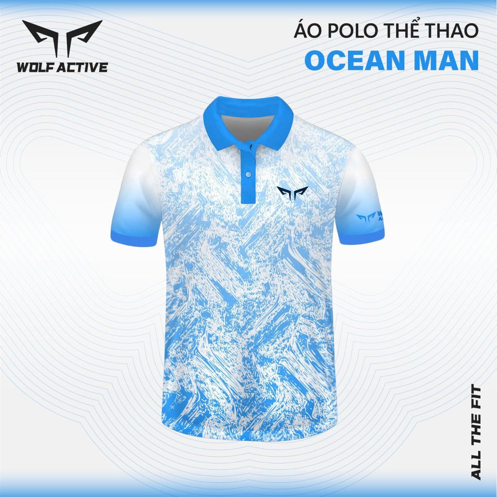 Áo Polo Thể Thao Nam Wolf Active Ocean Man 156 Phong Cách Nam Tính, Hiệu Suất Đỉnh Cao