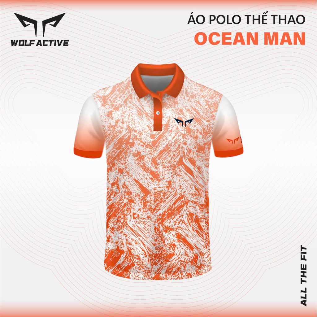 Áo Polo Thể Thao Nam Wolf Active Ocean Man 156 Phong Cách Nam Tính, Hiệu Suất Đỉnh Cao