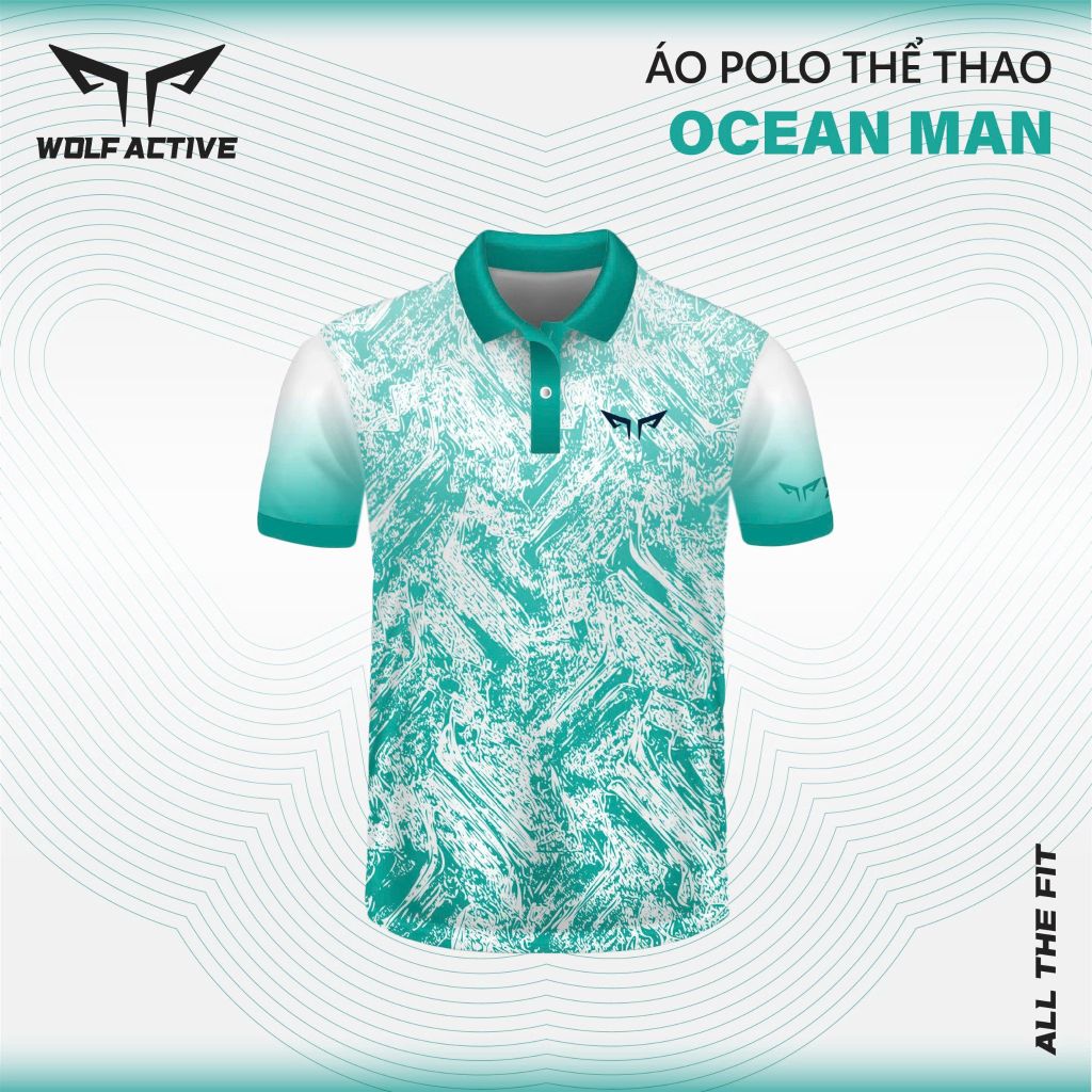 Áo Polo Thể Thao Nam Wolf Active Ocean Man 156 Phong Cách Nam Tính, Hiệu Suất Đỉnh Cao