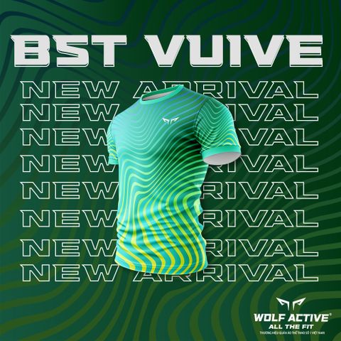 Áo Chạy Bộ Nam Vui Vẻ 2 Màu Sắc Nổi Bật, Chất Vải Wolf Active Cao Cấp Siêu Nhẹ, Thoáng Khí, Nhanh Khô