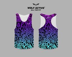 Áo Singlet Chạy Bộ Wolf Active Vui Vẻ 1 - 36, Áo Chạy Bộ Cao Cấp, Quick Dry, Nhanh Khô, Co Giãn 4 Chiều