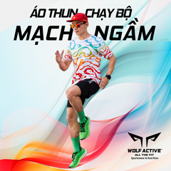 Áo Chạy Bộ Nam Wolf Active Mạch Ngầm 28, Chất Vải Wolf Active Nhẹ, Nhanh Khô, Thoáng Khí