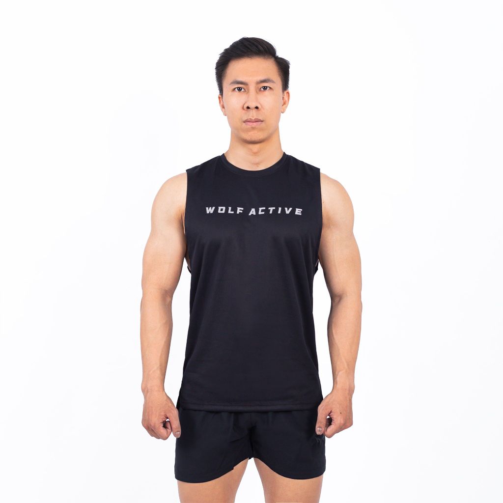 Áo Tanktop Gym Wolf Active Fitpro 145, Áo Ba Lỗ Gym, Chất Vải, Nhẹ, Nhanh Khô, Thấm Hút Mồ Hôi Tốt