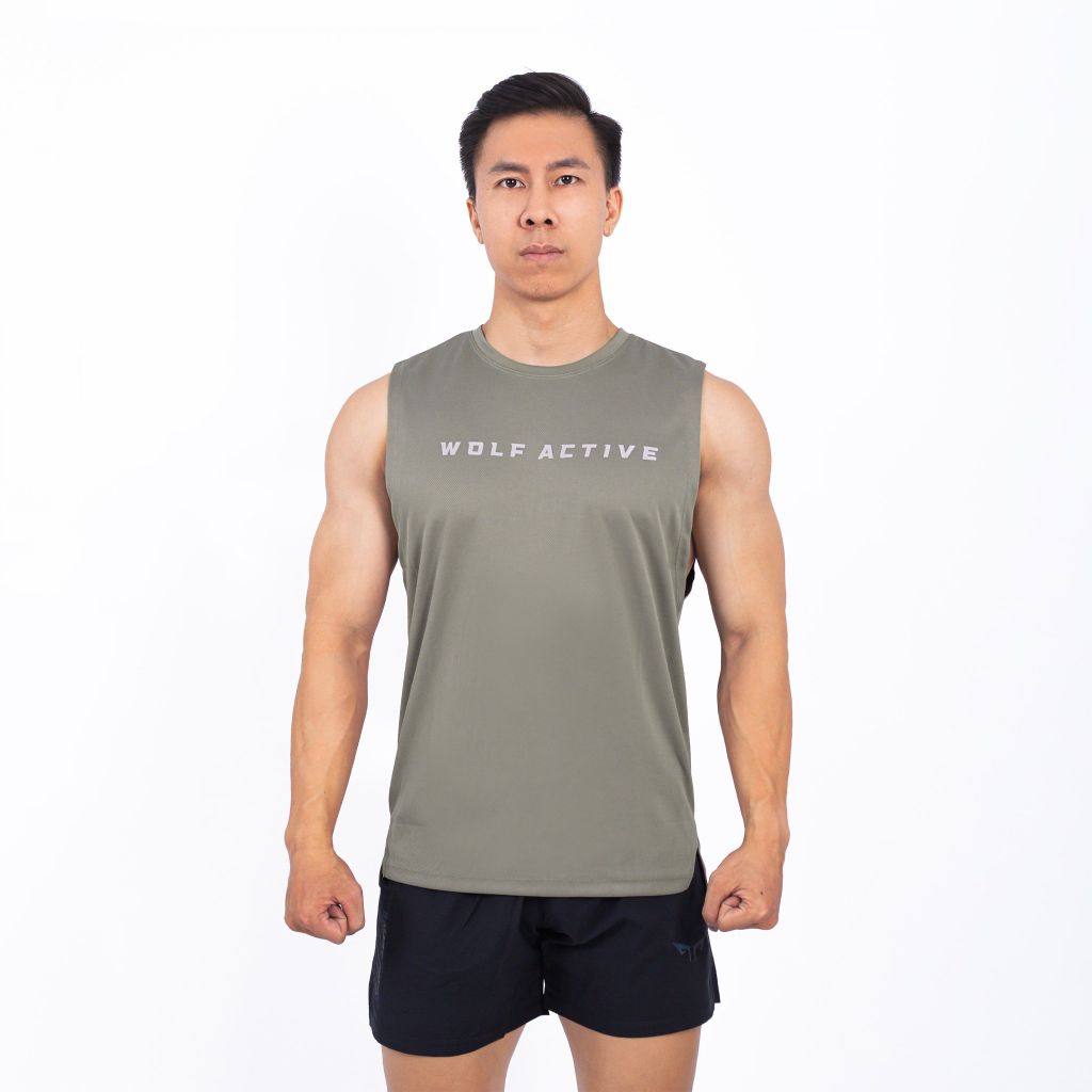 Áo Tanktop Gym Wolf Active Fitpro 145, Áo Ba Lỗ Gym, Chất Vải, Nhẹ, Nhanh Khô, Thấm Hút Mồ Hôi Tốt