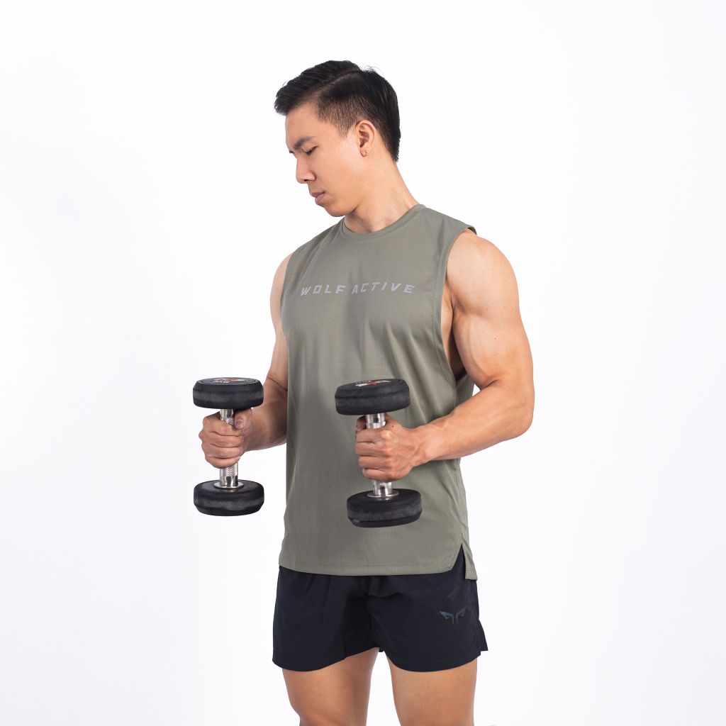 Áo Tanktop Gym Wolf Active Fitpro 145, Áo Ba Lỗ Gym, Chất Vải, Nhẹ, Nhanh Khô, Thấm Hút Mồ Hôi Tốt