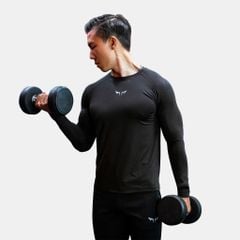 Áo Dài Tay Nam Wolf Active Powerfit V1 185, Áo Giữ Nhiệt Thể Thao, Áo Tập Gym Body Chất Vải Dày Dặn, Mềm Mịn
