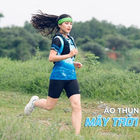 Áo Chạy Bộ Mây Trời Tây Bắc Wolf Active, Chất Vải Wolf Active Thoáng Mát, Nhẹ Nhàng, Thấm Hút Mồ Hôi