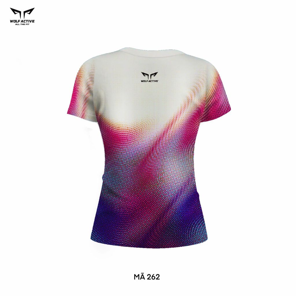 Áo Thun Chạy Bộ Nữ Wolf Active Orchid 262, Chất Vải Wolf Active Mỏng Nhẹ, Tôn Dáng, Mát Mẻ