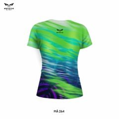 Áo Thun Chạy Bộ Nữ Wolf Active The Leaf 264, Thiết Kế Đẹp Mắt, Chất Vải Mỏng Nhẹ, Nhanh Khô
