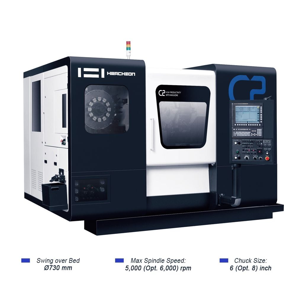  C2 | MÁY ĐA NHIỆM PHAY - TIỆN HWACHEON CHUCK 8