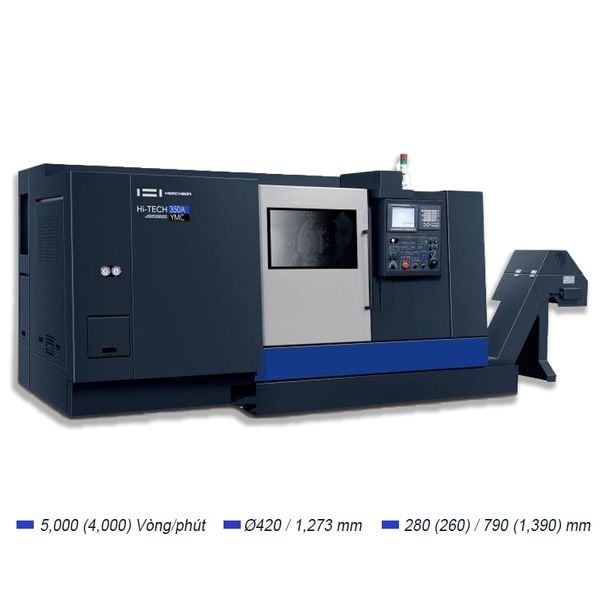  Hi-TECH 350 | MÁY TIỆN NGANG CẮT NẶNG ĐA TRỤC BĂNG HỘP 