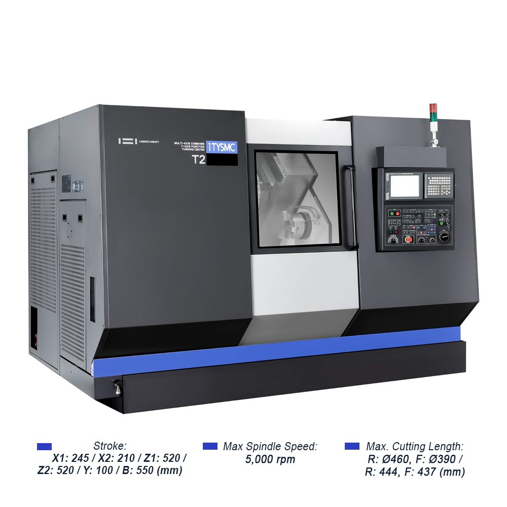  T2 | MÁY TIỆN ĐA TRỤC TÍCH HỢP CNC HWACHEON 