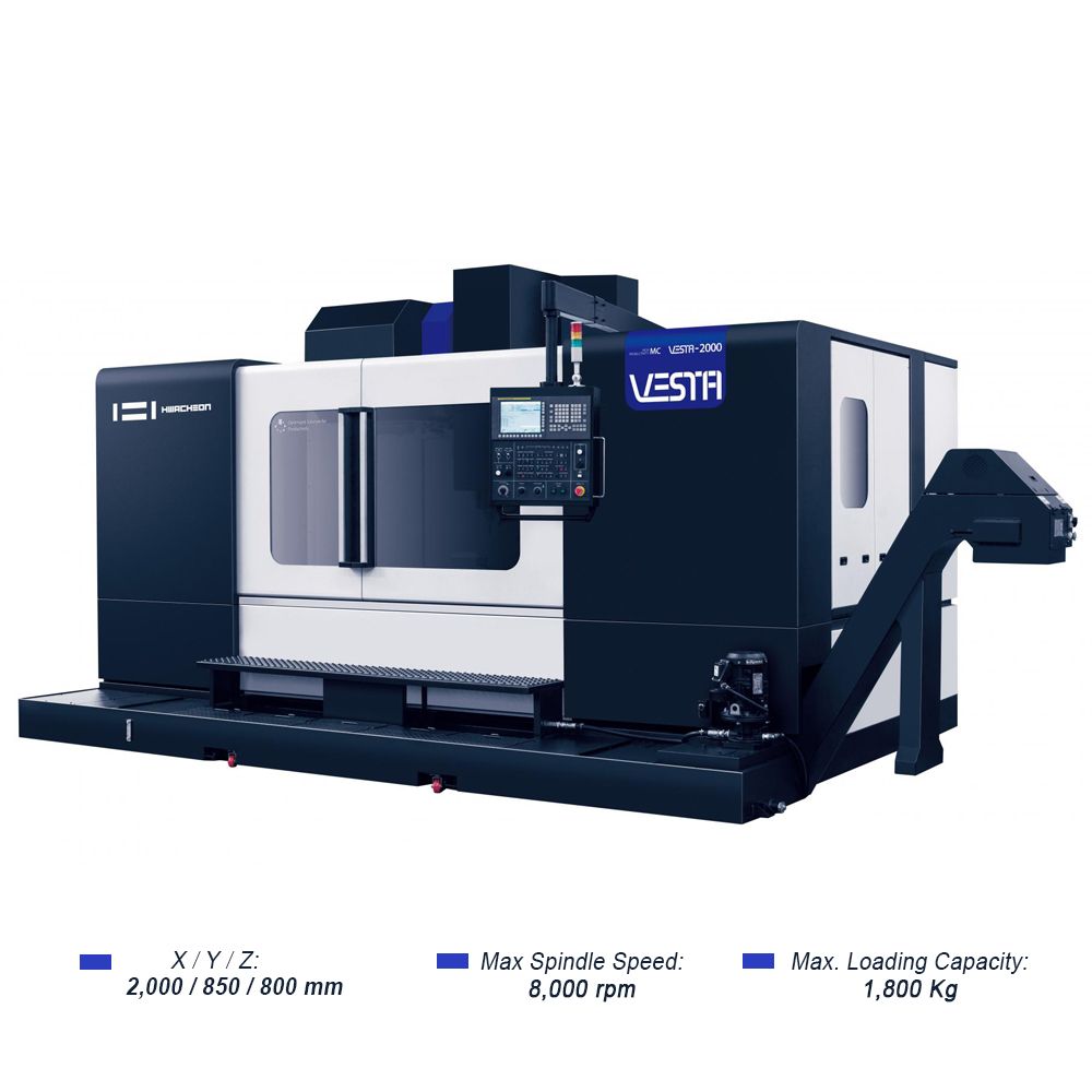  VESTA-2000 | MÁY PHAY ĐỨNG CNC HWACHEON, TRỤC Y 850MM 