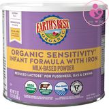 Sữa Earth’s Best Organic Sensitivity của Mỹ cho trẻ từ 0-12 tháng đầy hơi, nôn trớ, quấy khóc