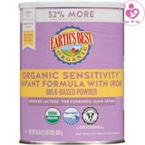 Sữa Earth’s Best Organic Sensitivity của Mỹ cho trẻ từ 0-12 tháng đầy hơi, nôn trớ, quấy khóc