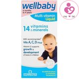 Vitamin tổng hợp Wellbaby 14 Vitamins & Minerals của Anh cho bé trên 6 tháng-4 tuổi lọ 150ml
