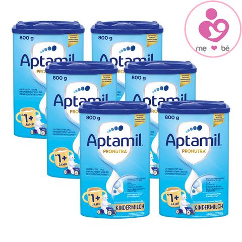 Combo 6 hộp sữa Aptamil Pronutra Kindermilch 1+ của Đức cho trẻ từ 1 tuổi 800g
