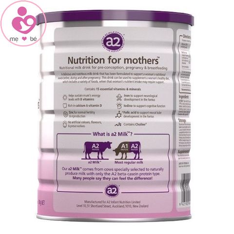 Sữa bầu A2 Nutrition For Mothers Pregnancy của Úc hộp 900g