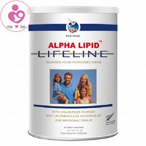 Sữa non Alpha Lipid Lifeline nội địa Newzealand hộp 450g (trọng lượng in tiếng Anh)