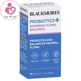 Men vi sinh viêm âm đạo Blackmores Probiotics + Womens Flora Balance của Úc lọ 30 viên