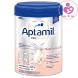 Sữa Aptamil Đức Profutura Duoadvance PRE cho bé từ 0-6 tháng tuổi hộp bạc 800g – mẫu mới