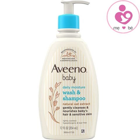 Sữa tắm gội toàn thân cho bé Aveeno Baby Daily Moisture Wash & Shampoo của Mỹ