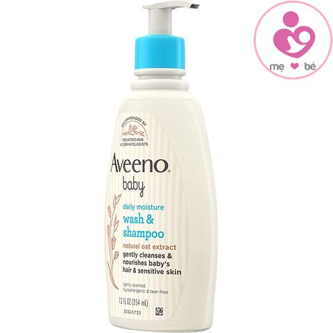 Sữa tắm gội toàn thân cho bé Aveeno Baby Daily Moisture Wash & Shampoo của Mỹ