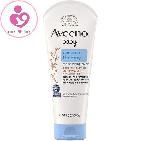 Kem bôi trị chàm cho bé Aveeno Baby Eczema Therapy của Mỹ tuýp 206g