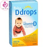 Vitamin D3 Baby Ddrops 400 IU của Mỹ cho bé từ 0-12 tháng lọ 2,5ml