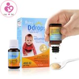 Vitamin D3 Baby Ddrops 400 IU của Mỹ cho bé từ 0-12 tháng lọ 2,5ml