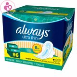 Băng vệ sinh Always Ultra Thin của Mỹ hộp 96 miếng